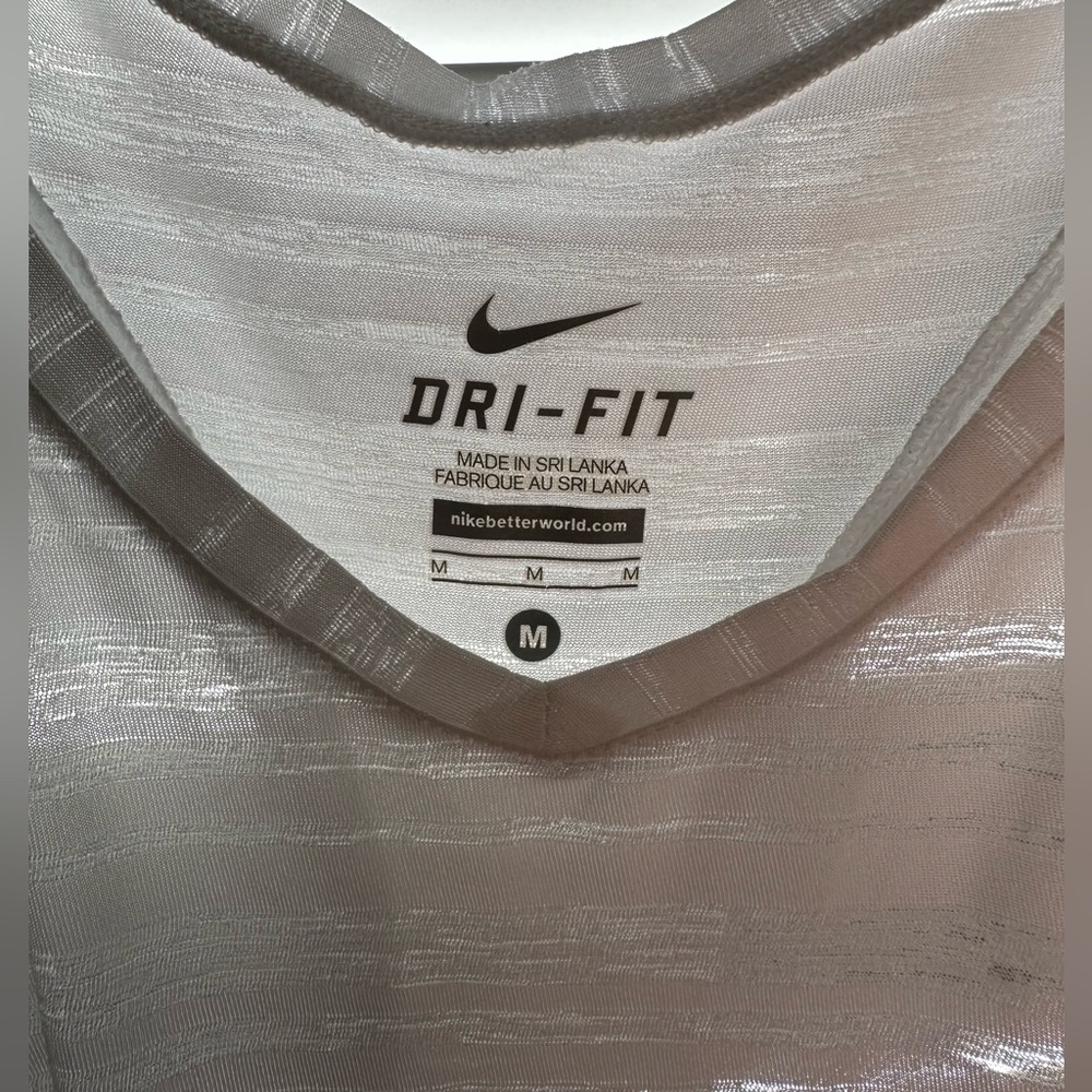White Nike tank Dri Fit Collection - Picture 2 of 9